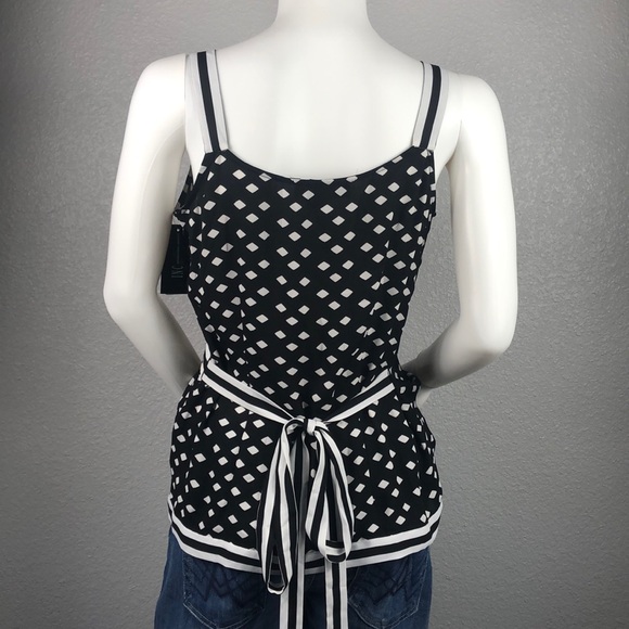 INC Black & White Tank Top Size XS & Small - Picture 2 of 2